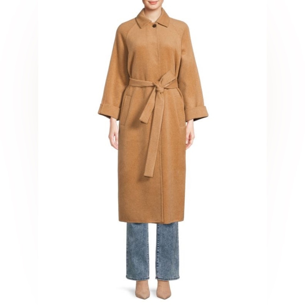 J.McLaughlin Julianne Wool Blend Belted Overcoat XL